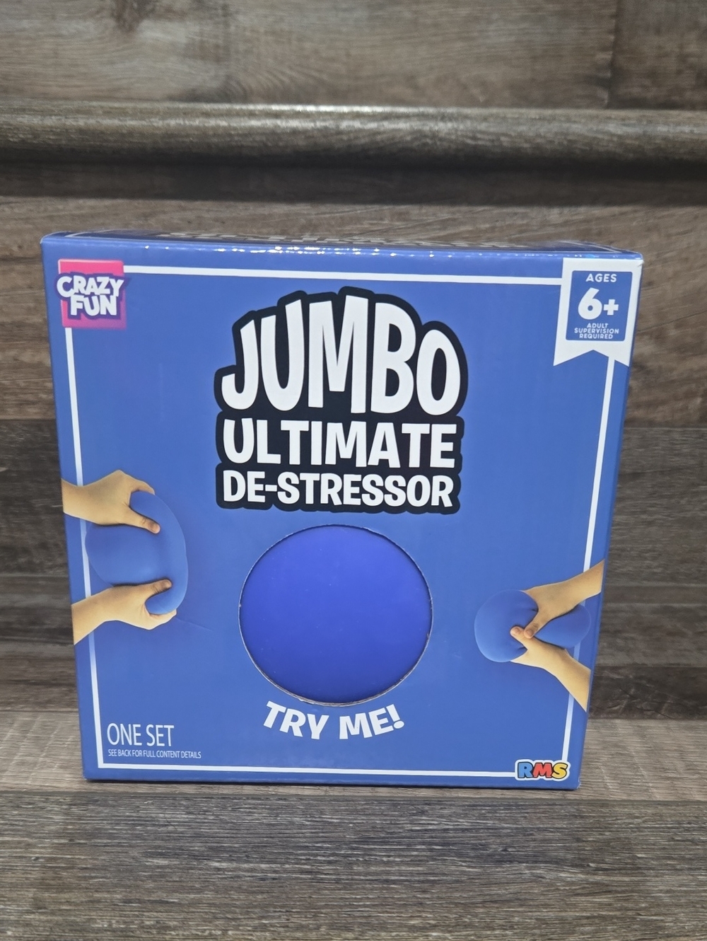 New Crazy Fun Jumbo Ultimate De-Stressor Toy - Blue